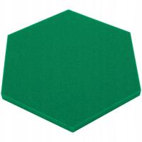Panel Akustyczny Kolor ciemny zielony Heksagon 3cm pianka pokój dziecięcy