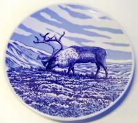 Porsgrund Norway, коллекционная тарелка фауна