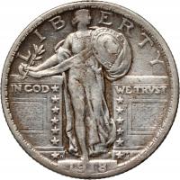 USA, 1/4 dolara 1918 D, Standing Liberty Quarter