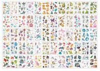 60x Tatuaże zmywalne tymczasowe tatuaż mix wzorów 60 arkuszy dla dzieci T11
