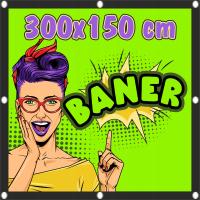 Baner Reklamowy 3x1,5m, Banery Reklamowe, Projekt Gratis, Mocny, amb 4,5m2