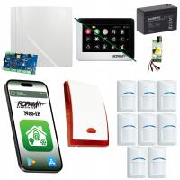 SYSTEM ALARMOWY ROPAM IP WIFI DO DOMU 8 CZUJEK BOSCH PROFESJONALNY ALARM