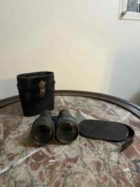 СТАРЫЙ БОЛЬШОЙ БИНОКЛЬ С ФУТЛЯРОМ ДЛЯ ПЕРЕНОСКИ