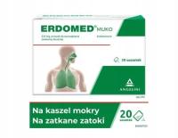 Erdomed Muko 225mg 20 saszetek na kaszel mokry i zapalenie zatok