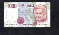 Банкнота Италия - 1000 лир ( lire ) , 1990 год