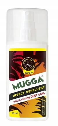 MUGGA STRONG 50% DEET 75ml Spray na komary kleszcze