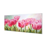 Kuchenny panel ochronny Tulipany obraz 125x50 cm