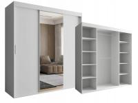 ШКАФ 180 X 205 С ЗЕРКАЛОМ 3-ДВЕРНЫЙ БЕЛЫЙ СКЛАД ОЛИМП О-ДИВАН