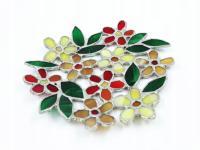 Świecznik witrażowy KWIATKI II