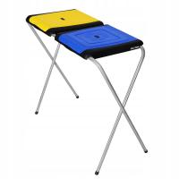 Стойка стеллаж корзина для 2 мешков для сортировки мусора цвета 2X120 L