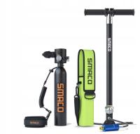 0.5 L ДАЙВИНГ ЦИЛИНДР НАСОС СУМКА ЧЕРНЫЙ ПОРТАТИВНЫЙ ПОЛНЫЙ КОМПЛЕКТ