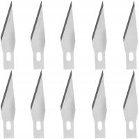 OSTRZE DO SKALPELI 10 SZT KAISI K-12 OSTRZA MODELARSKIE DO SKALPELI CIĘCIA