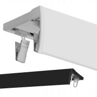 Потолочный карниз с двойной решеткой 200 см алюминиевый потолочный рельс