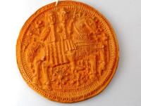 СТАРЫЙ КЕРАМИЧЕСКИЙ БЛЯШКА БАРЕЛЬЕФ