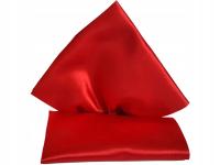 CZERWONA GŁADKA DWUSTRONNA POSZETKA WYPUSTKA BUTONIERKA