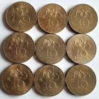 Moneta Francja 10 franków 1983 okolicznościowa Pierwszy lot balonem