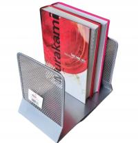 Подставки для книг металлические клапаны с сеткой шайбы Net-серебро