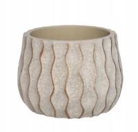 Керамическая оболочка цветочного горшка 16,5 X 13 см кремовое золото