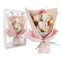 BUKIET ZAPACHOWYCH KWIATÓW MYDLANYCH NA PIĘKNY PREZENT URODZINY świecące