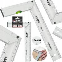 KĄTOWNIK STOLARSKI CIESIELSKI ALUMINIOWY BUDOWLANY WINKIEL PRZYMIAR 250mm