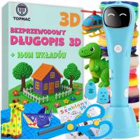 DŁUGOPIS 3D 2.0 NIEBIESKI + 160m FILAMENTU MATA