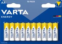 Щелочные батареи Varta Energy AA (R6) блистер 10 шт. большие пальцы
