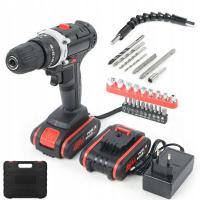 KLUCZ UDAROWY ELEKTRYCZNY +2*AKU ZESTAW WKRĘTAREK AKUMULATOROWYCH