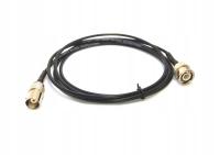 Kabel przyłącze przedłużacz BNC wtyk na gniazdo 50OHM RG174 0,3m