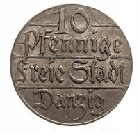 Wolne Miasto Gdańsk, 10 fenigów 1923, Berlin.st.3+