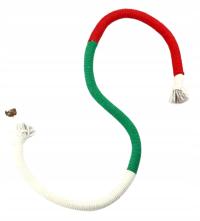 Zabawka z kocimiętką dla kota DKM Zabawka dla kota sznurek czerwono-zielony