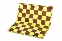 Складная картонная шахматная доска, коробка 55 мм, желтая