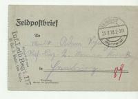 205/ Feldpost 1918