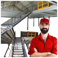 Складская площадка высокий мезонин для хранения стальная сильная 33M2 P10