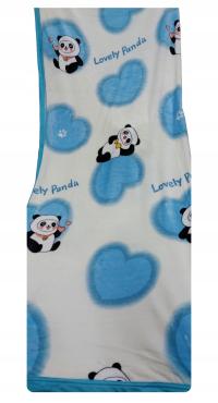 Одеяло большой Панда белый синий большой размер