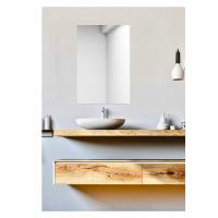 Серебряное зеркало для ванной комнаты без рамы готово к установке стояк 40x60 см