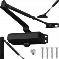 SAMOZAMYKACZ DRZWIOWY 40-60kg Z RAMIENIEM DO DRZWI CZARNY