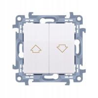 SIMON 10 ШТУЦЕР ЖАЛЮЗИ ДВОЙНОЙ CZW1 / 11 БЕЛЫЙ