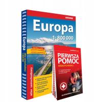 Европа автомобильный Атлас 1: 800 000 PP 2024/2025