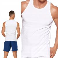 Мужская футболка AGBusiness на бретельках из белого хлопка