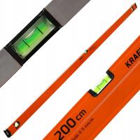 POZIOMICA ALUMINIOWA 200cm MAGNETYCZNA 3 LIBELLE