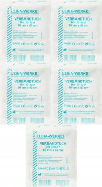 Chusta opatrunkowa 60 x 80cm, biała Leina-Werke x 5 SZTUK