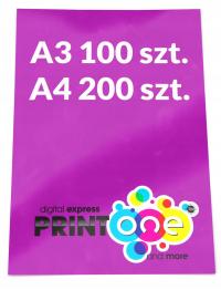 PLAKATY WYBORCZE A3 100 / A4 200 szt plakat pełen kolor 130