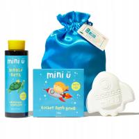 MINI-U ZESTAW DLA DZIECI BUBBLE BATH 250 ML + RAKIETOWA KULA KĄPIELOWA 150G