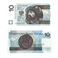 Banknot obiegowy III RP - 10 ZŁOTYCH 2016 - Seria CF - UNC