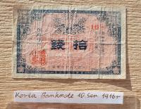 10 Sen Korea 1916r Banknot