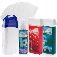 Zestaw depilacja ItalWax 2x WOSK W ROLCE do depilacji + podgrzewacz paski