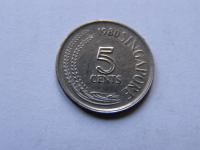 SINGAPUR SINGAPURA 5 CENTS 1980 ROK !!!!!!!!! 1731