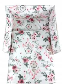 POŚCIEL BAWEŁNIANA 90X120 CM DZIECIĘCA 3EL DO ŁÓŻECZKA Z OCHRANIACZEM łapac