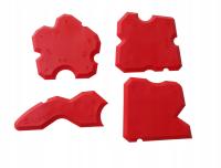 Zestaw szpachelek do rozprowadzania silikonu Pro PRO-AG012 4 szt.