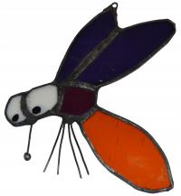 Komar owad szkło witrażowe zawieszka dekoracja prezent